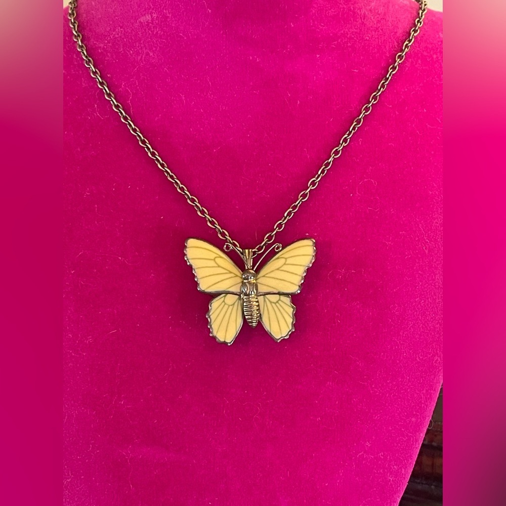 Vintage butterfly necklace